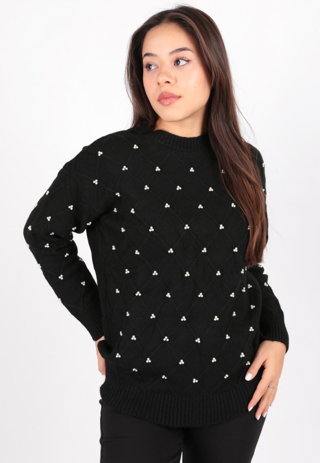 Fashion Friends 24K0348K1 Kadın Incili Tunik görsel 2