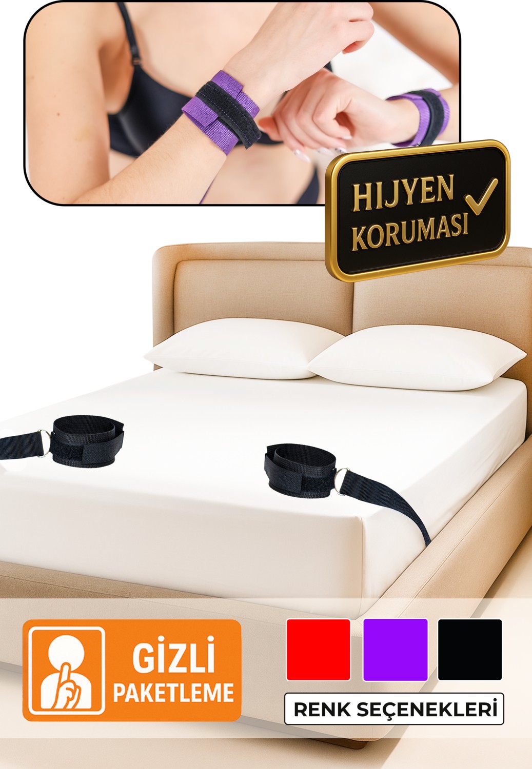 Heleni Fantazi Ayarlanabilir Bağlama Seti, Çiftler Için Fantazi Oyuncakları, Yetişkin Sex Aksesuarları görsel 4