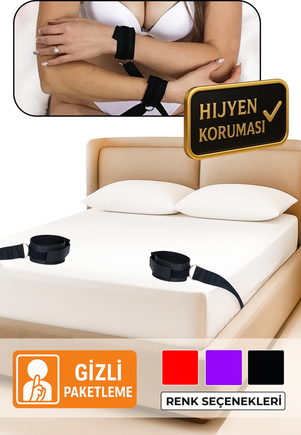 Heleni Fantazi Ayarlanabilir Bağlama Seti, Çiftler Için Fantazi Oyuncakları, Yetişkin Sex Aksesuarları