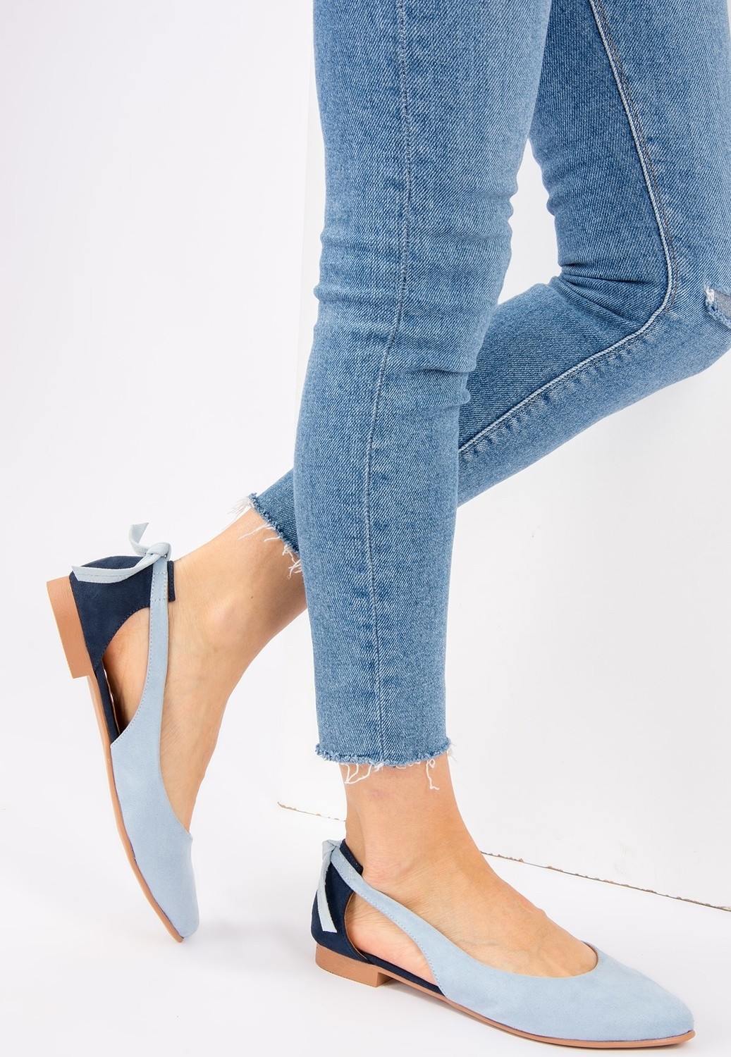 Fox Shoes Mavi/Lacivert Kadın Babet H726324002 görsel 2