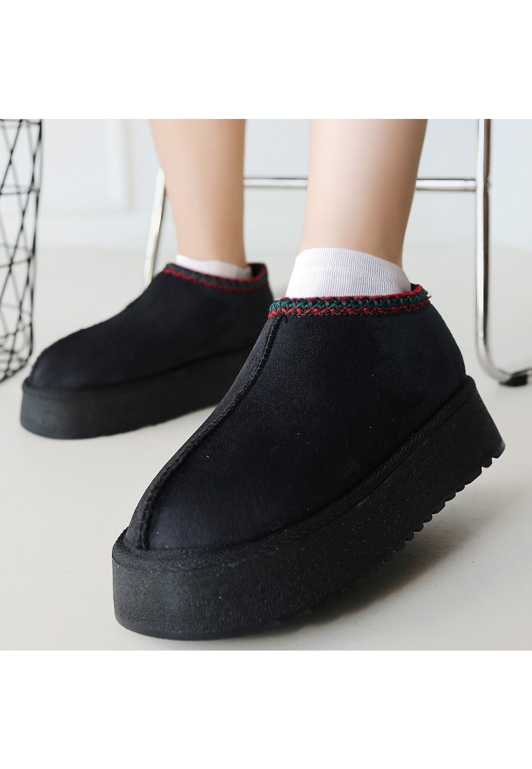 Shoegar Foyk Bej Süet Bot görsel 7
