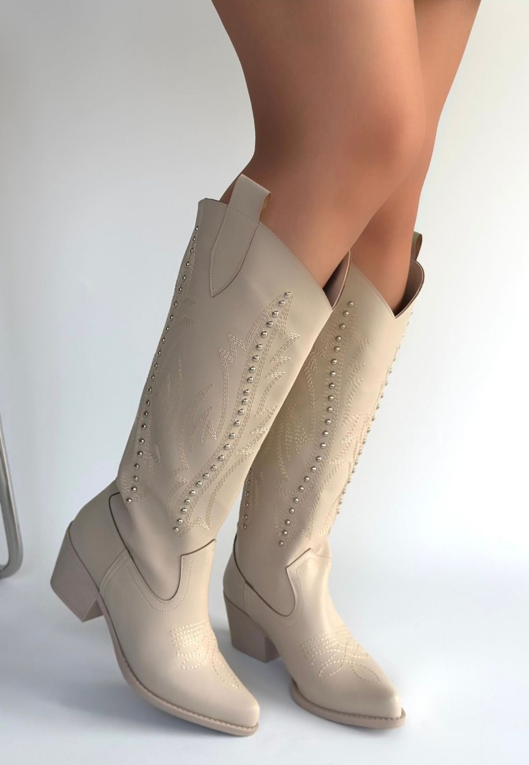 Shoegar Meof Acı Kahve Cilt Topuklu Çizme görsel 5