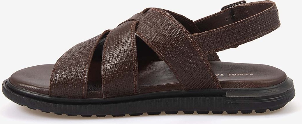 Kemal Tanca Erkek Kauçuk Tabanlı Şık Tasarım Comfort Günlük Çapraz Bantlı Sandalet 560 görsel 7