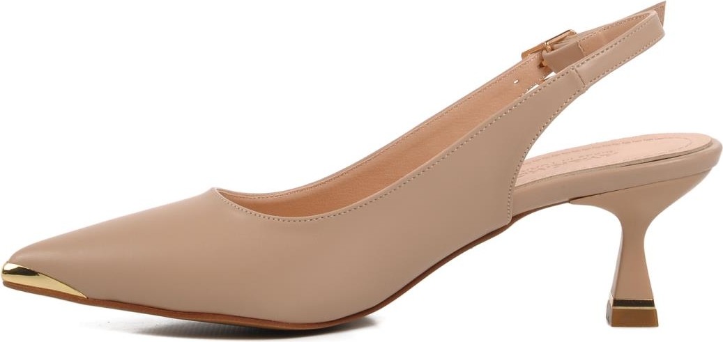 Ayakmod 357140 Z Bej Kadın Topuklu Ayakkabı Stiletto görsel 2