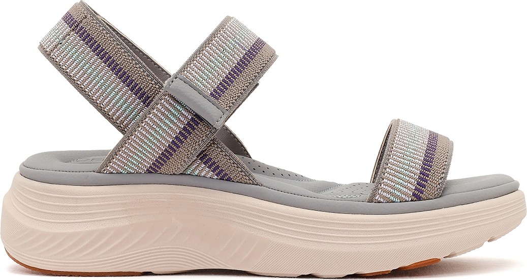 Derimod Kadın Bej Bantlı Kalın Tabanlı Kumaş Comfort Sandalet 26SFE46396F