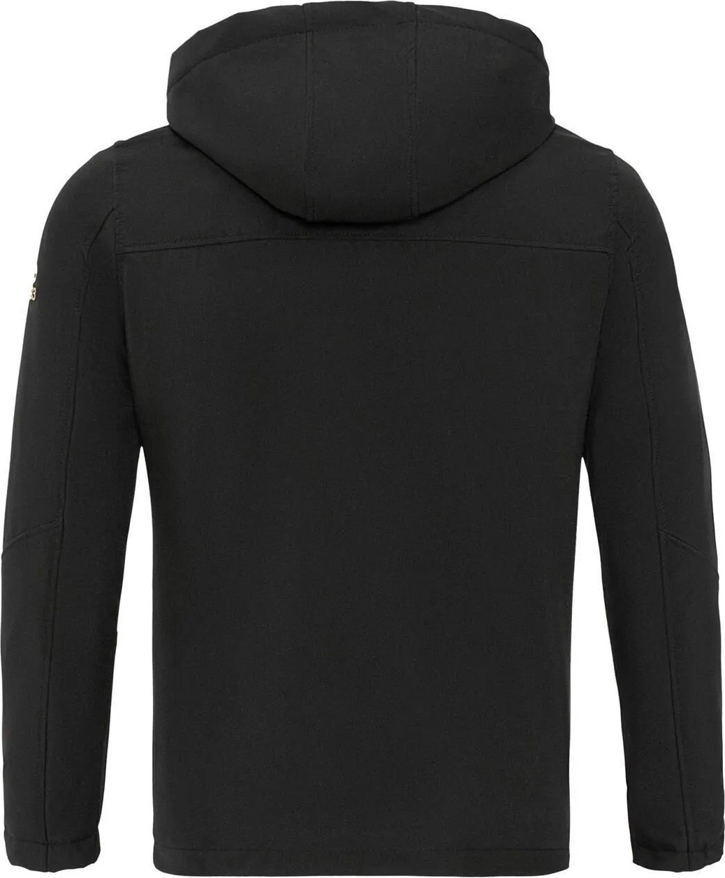 Famoda Kürklü Su ve Rüzgar Geçirmez Siyah Softshell Kışlık Erkek Mont görsel 8