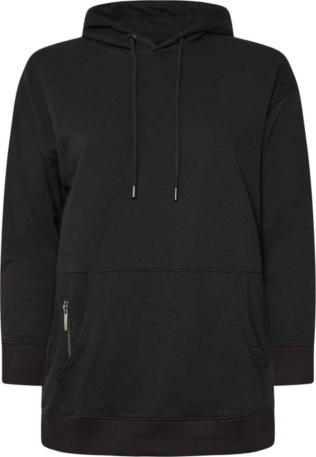 Stil Diva Büyük Beden Kapüşonlu Cepli Fermuar Detaylı Sweatshirt 303800 görsel 7