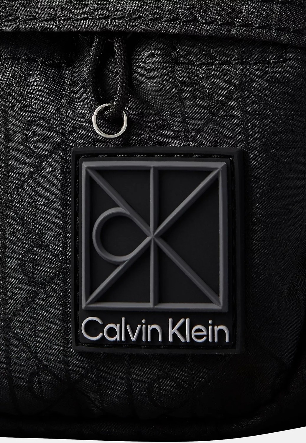 Calvin Klein Erkek Monogram Ck Logolu Fermuarlı Siyah Omuz Çantası LV04D1190G-UB1 görsel 3
