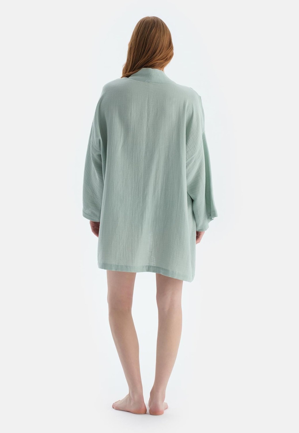 Aesco Dagi Kadın Kimono, Örme, Mint Yeşili, Lxl, 385 görsel 2