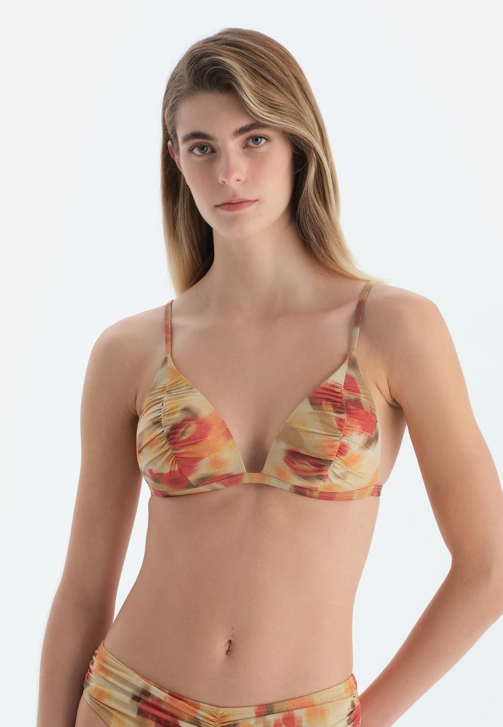Die Grup Dagi Kadın Üçgen Bikini Üst, Örme, Çok Renkli, 42 görsel 2