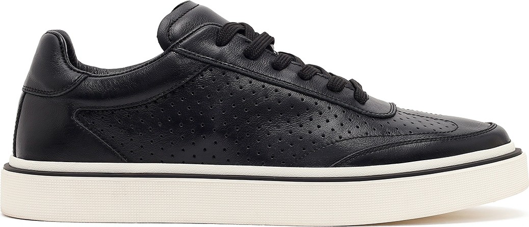 Derimod Erkek Siyah Bağcıklı Kalın Tabanlı Deri Sneaker 26SFD611618
