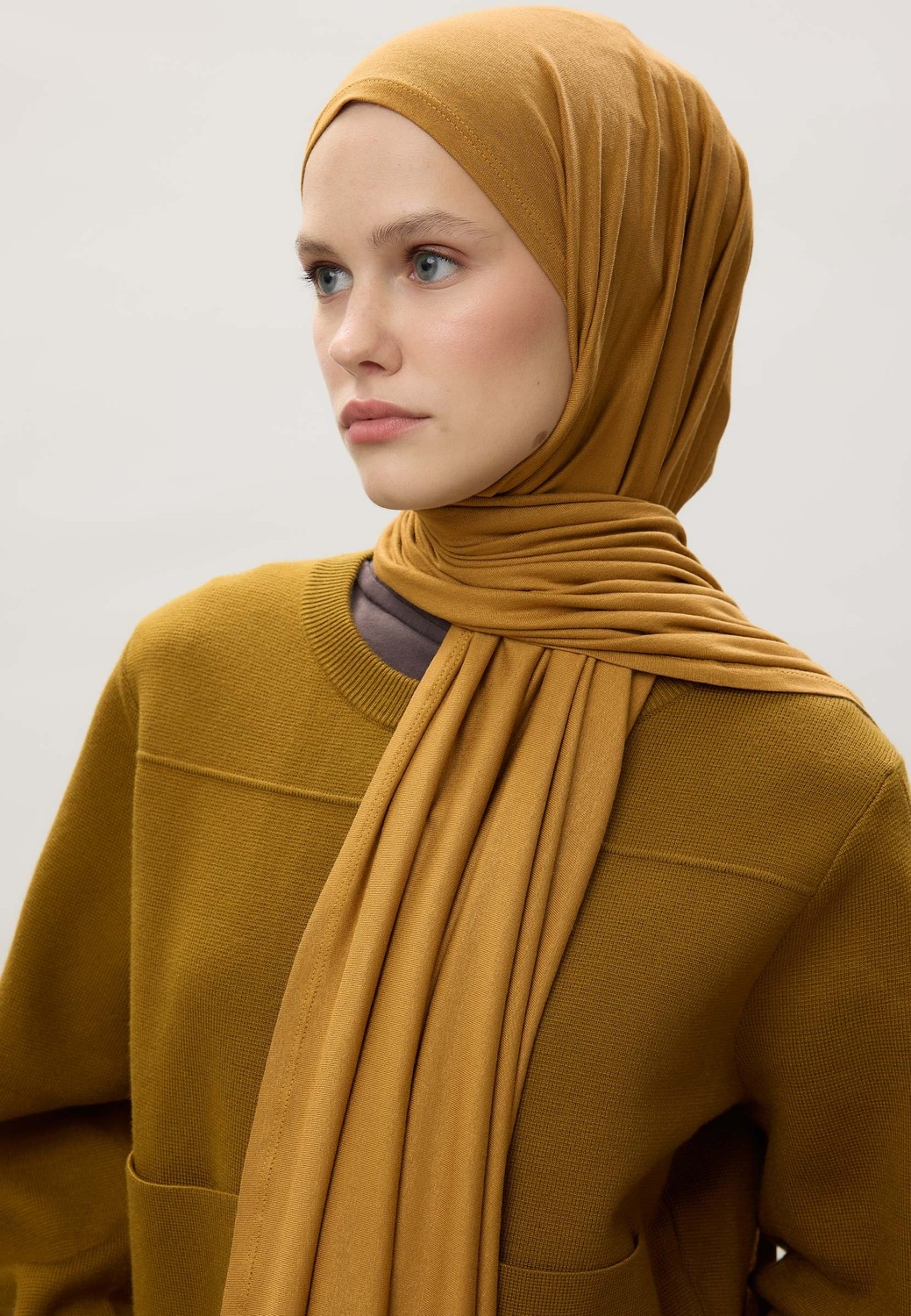 Fresh Scarfs Penye Şal Siyah görsel 6