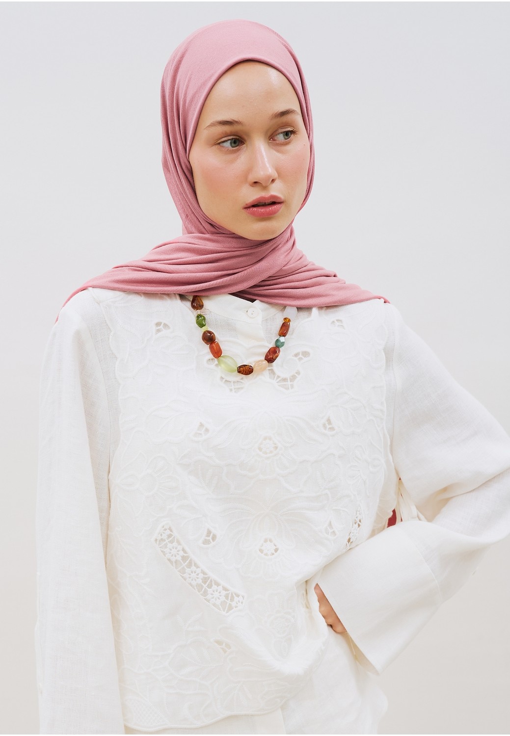 Fresh Scarfs Penye Şal Siyah görsel 4
