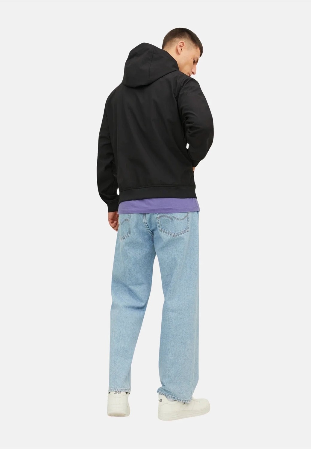 Jack & Jones Kapuze, Reißverschluss ve Reißverschlusstaschen Ile Jacke Basıc Softshelljacke görsel 4