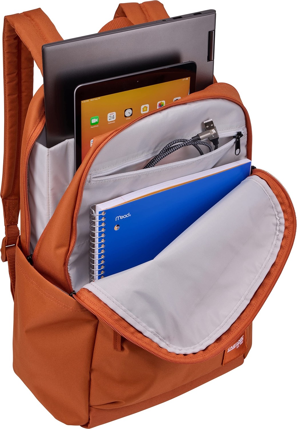 Die Grup Case Logic Uplink Notebook Sırt Çantası 15.6 Inç - Ham Bakır görsel 2
