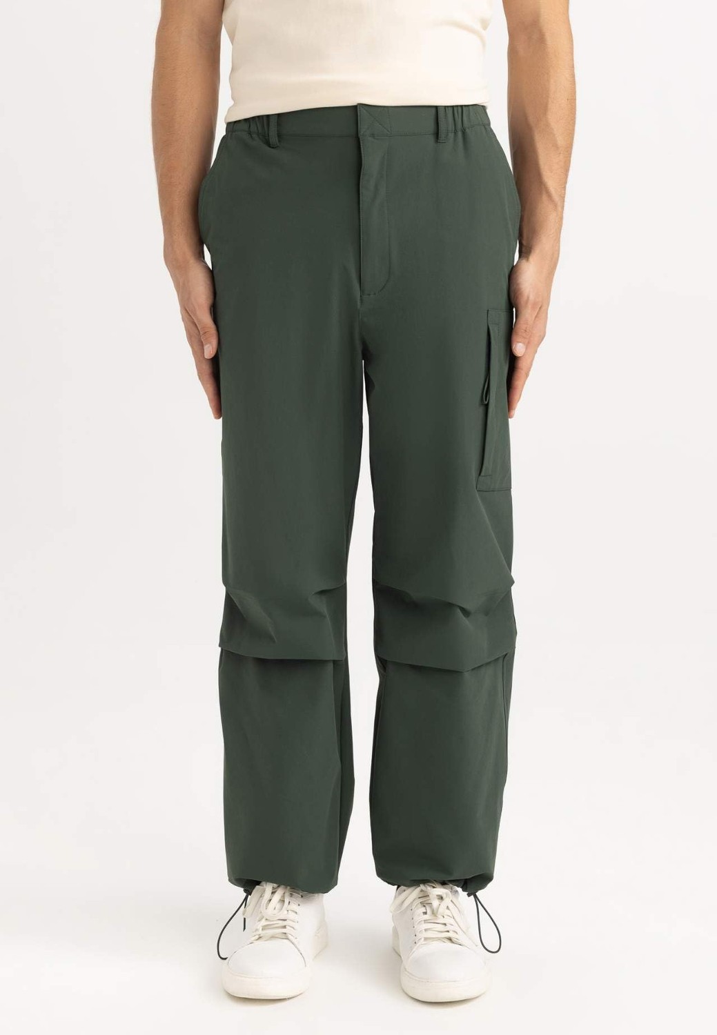 Die Grup Defacto Relax Fit Pantolon, Koyu Yeşil (GN542), 32-34 görsel 4