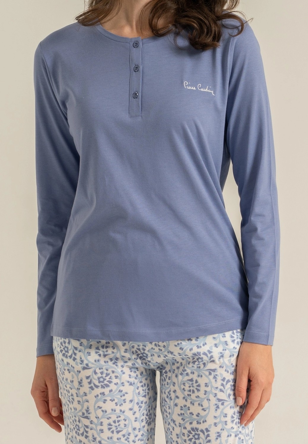 Pierre Cardin PC9270-S Kadın Uzun Kollu Pijama Takımı görsel 5