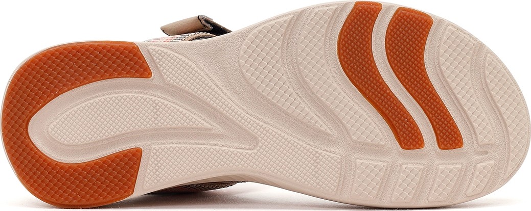 Derimod Kadın Bej Bantlı Kalın Tabanlı Kumaş Comfort Sandalet 26SFE46396F görsel 5