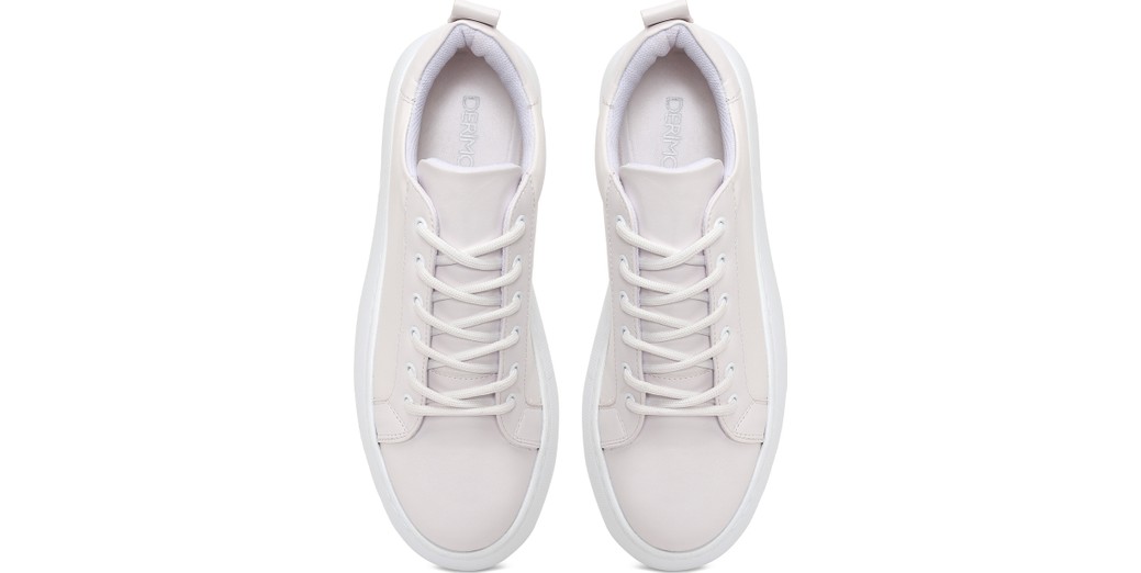 Derimod Kadın Siyah Bağcıklı Kalın Tabanlı Sneaker 26PFE220318 görsel 4