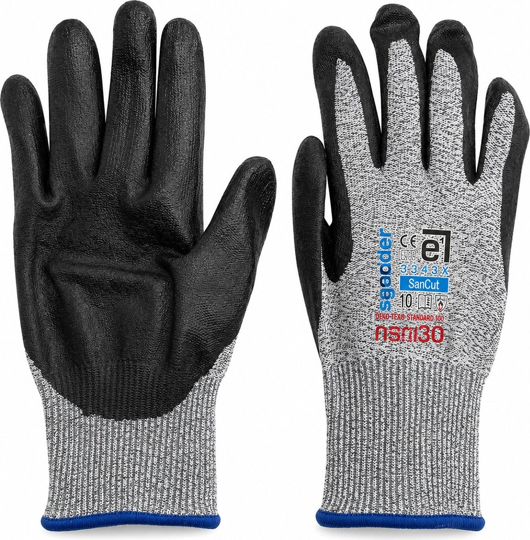 TeknoKapsül 10 Adet Zebra No 10 Xlarge Kesilme Dirençli Nitril Işçi Eldiven Bandı (5643)