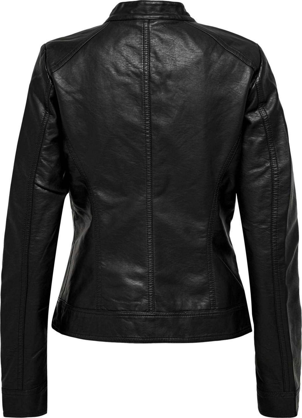 Only ONLBANDIT FAUX LEATHER BI Siyah Kadın Ceket görsel 5