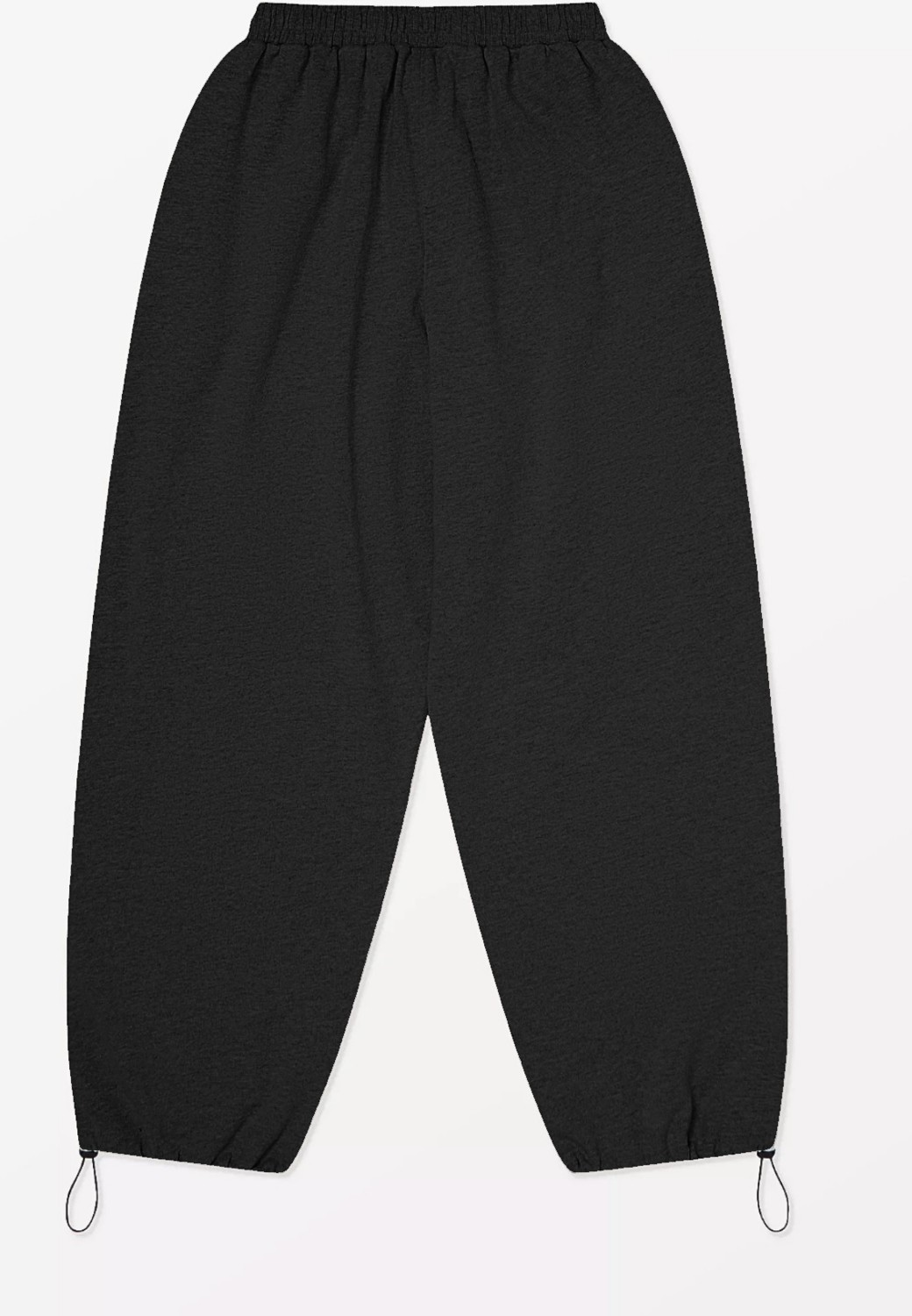 BSBSPOR Yazlık Eşofman Altı Kadın Erkek İçin Lastikli Paça Oversize Kesim Siyah görsel 5
