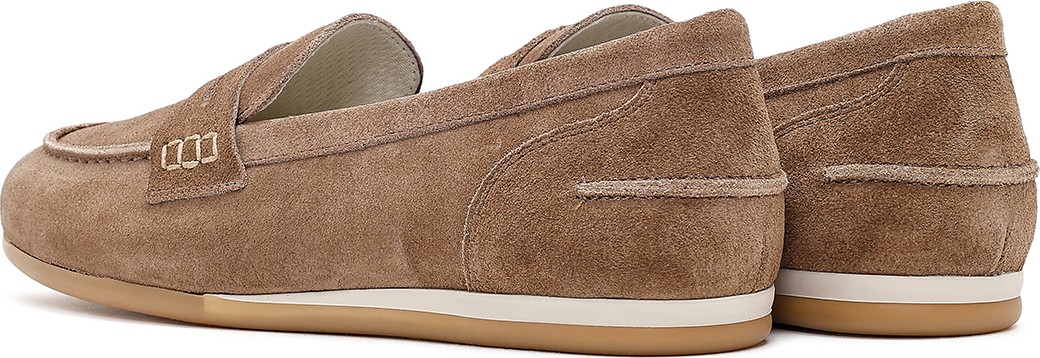 Derimod Kadın Vizon Süet Deri Loafer 26PFD370910 görsel 6