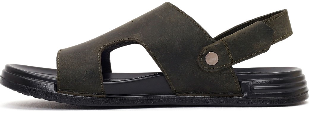 Derimod Erkek Siyah Nubuk Deri Sandalet 26SFD6259V3 görsel 3
