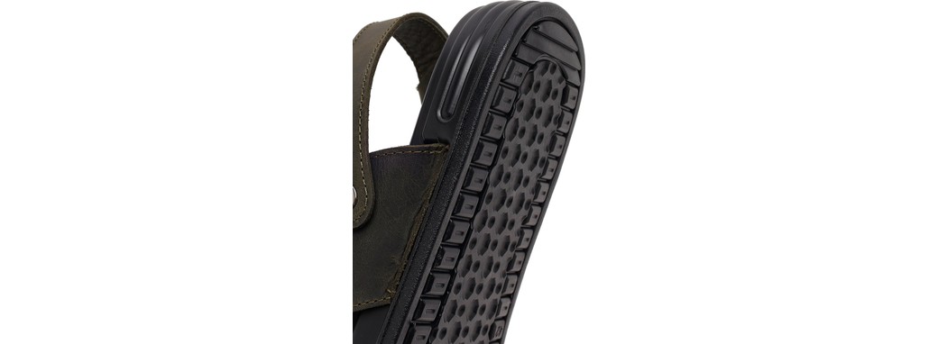 Derimod Erkek Siyah Nubuk Deri Sandalet 26SFD6259V3 görsel 8