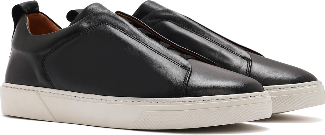 Derimod Erkek Siyah Kalın Tabanlı Deri Sneaker 26SFD631618 görsel 2