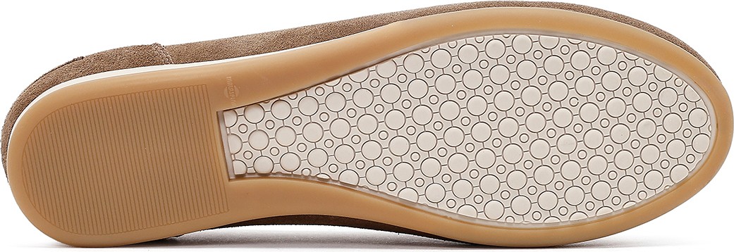Derimod Kadın Vizon Süet Deri Loafer 26PFD370910 görsel 5