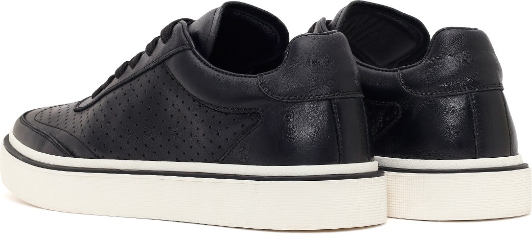 Derimod Erkek Siyah Bağcıklı Kalın Tabanlı Deri Sneaker 26SFD611618 görsel 6