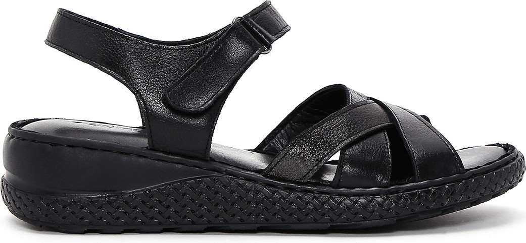 Derimod Kadın Taba Bilekten Bantlı Deri Comfort Sandalet 26SFD320418