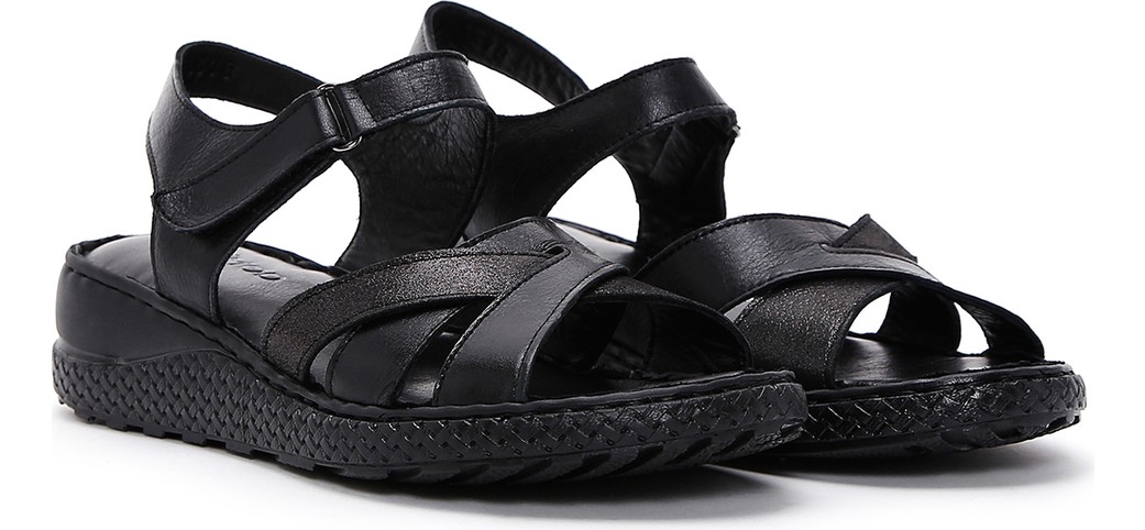 Derimod Kadın Taba Bilekten Bantlı Deri Comfort Sandalet 26SFD320418 görsel 2