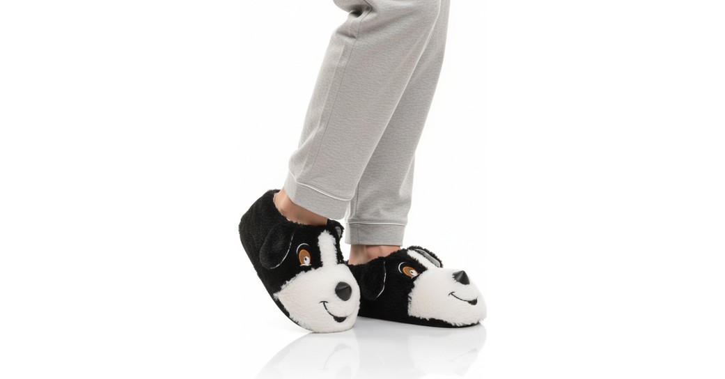 Ayk's Açık Kahve Köpek Figürlü Unisex Panduf 26K001 Panduf görsel 3