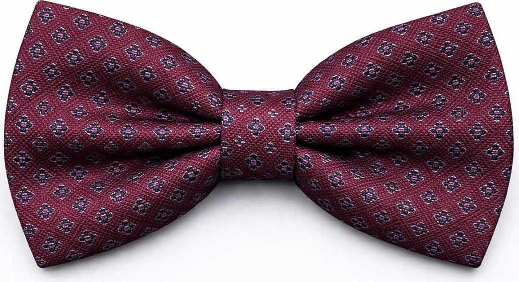 Kravatkolik Bordo Motif Desen Papyon P2027 görsel 2