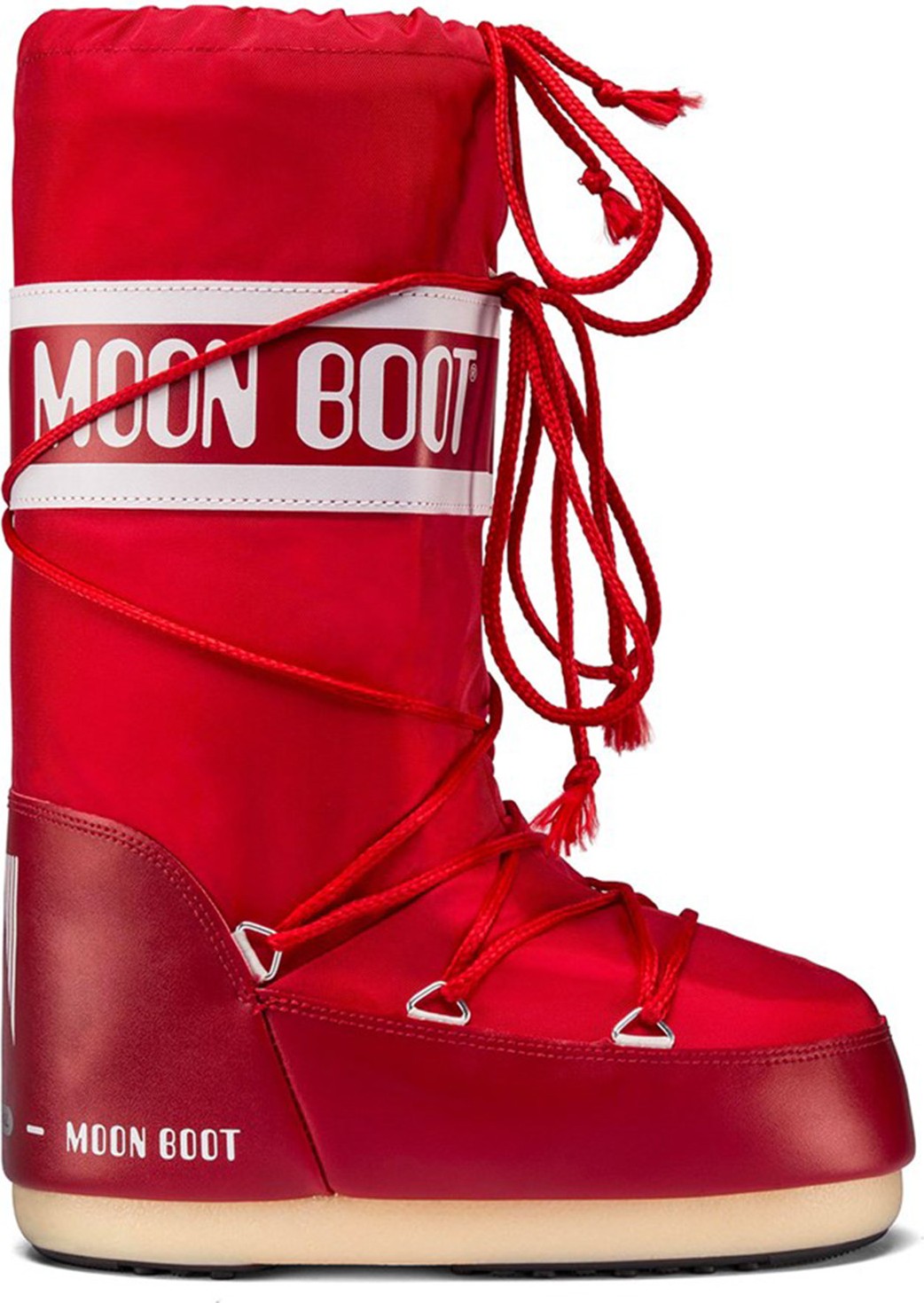 Moon Boot Kadın Bot 14004400 003 Kırmızı Bağcıklı Kauçuk Taban Su Geçirmez Özellikli Kışlık