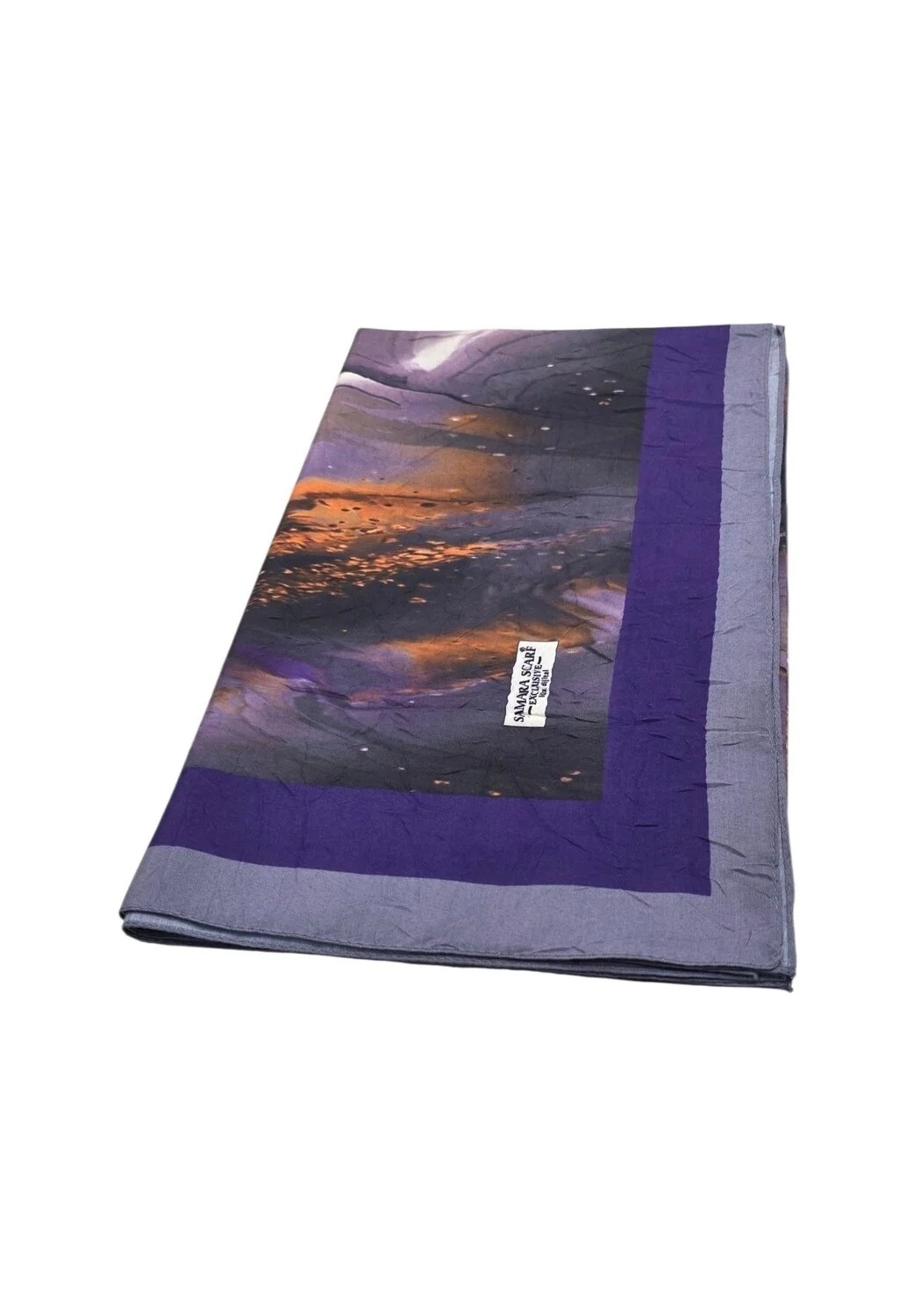 Samara Scarf Desenli Bambu Kraş Şal görsel 6