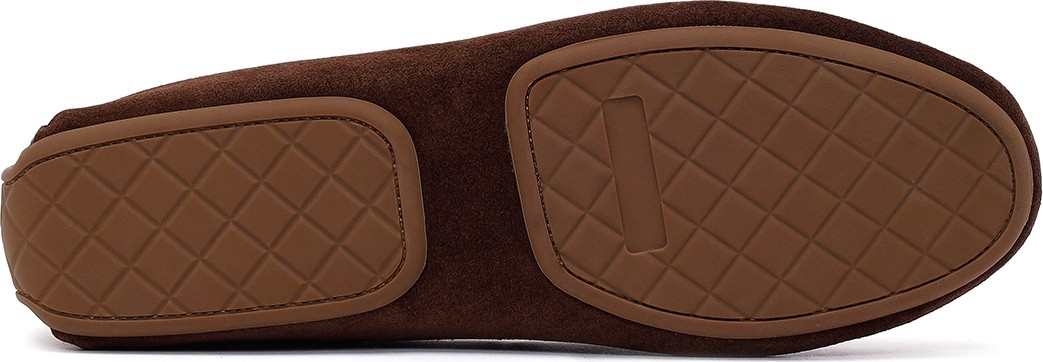 Derimod Kadın Kahverengi Süet Deri Loafer 26PFD151110 görsel 4