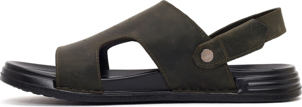 Derimod Erkek Haki Nubuk Deri Sandalet 26SFD6259V3 görsel 3