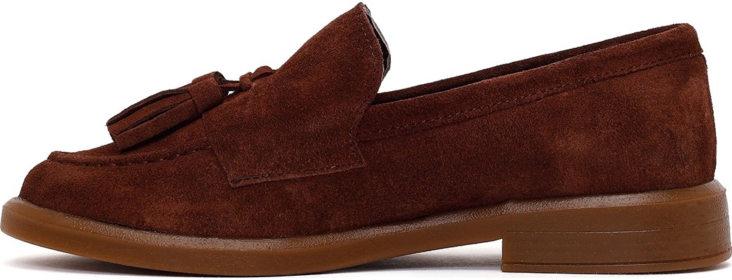 Derimod Kadın Bej Püsküllü Süet Deri Loafer 26PFD510810 görsel 3