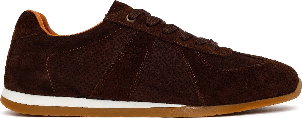 Derimod Erkek Kahverengi Bağcıklı Süet Deri Sneaker 26SFD766610