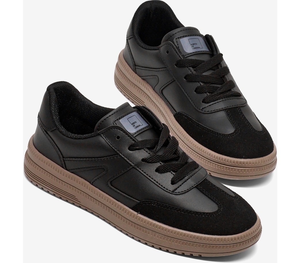 Tonny Black Kadın Bej Kahve Kauçuk Taban Bağcıklı Sneaker Rahat Kalıp Modern Tasarım görsel 2
