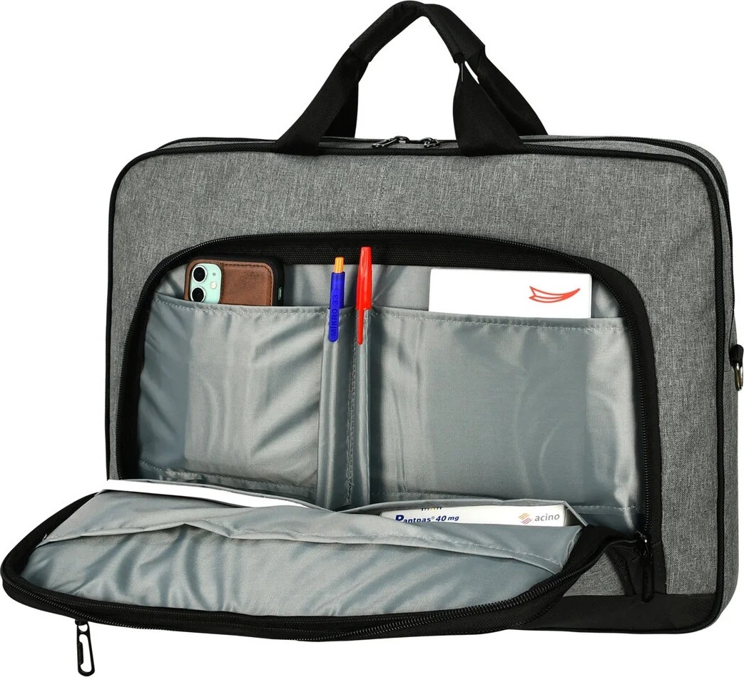 Galb Leather Cok Fonksiyonlu ve Tam Korumali 17 Inc Laptop Evrak Cantasi görsel 3