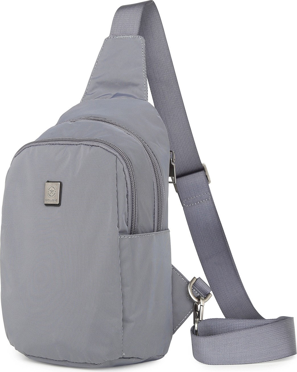 Smart Bags Smart Unisex Body Bag Tasarım Vücut Sırt ve Göğüs Çantası Ayarlanabilir Askılı Gri