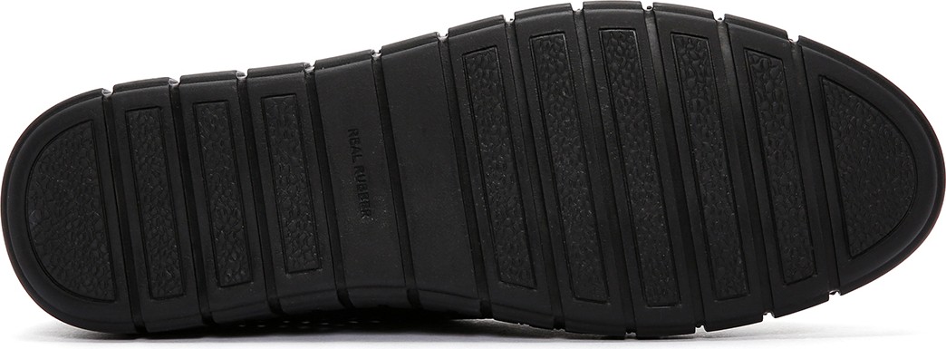 Derimod Kadın Siyah Bağcıklı Desenli Deri Comfort Ayakkabı 26PFD5002FT görsel 5