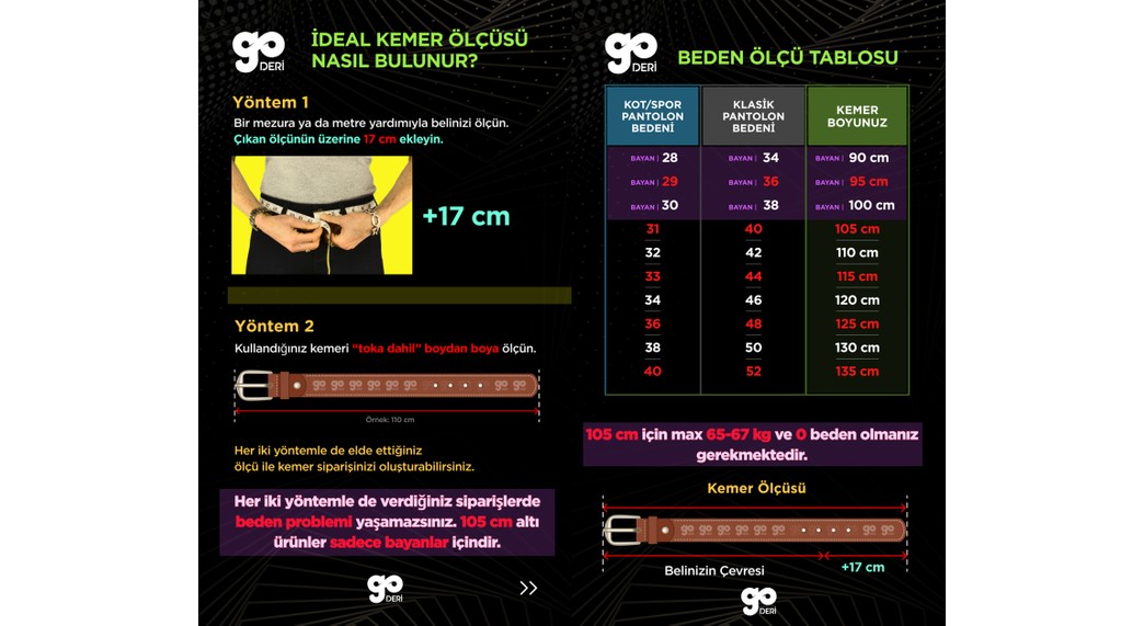 GoDeri Deri, Siyah Nikel Takım Tokalı 4 cm Siyah Kadın Kemeri; Kot, Spor görsel 5