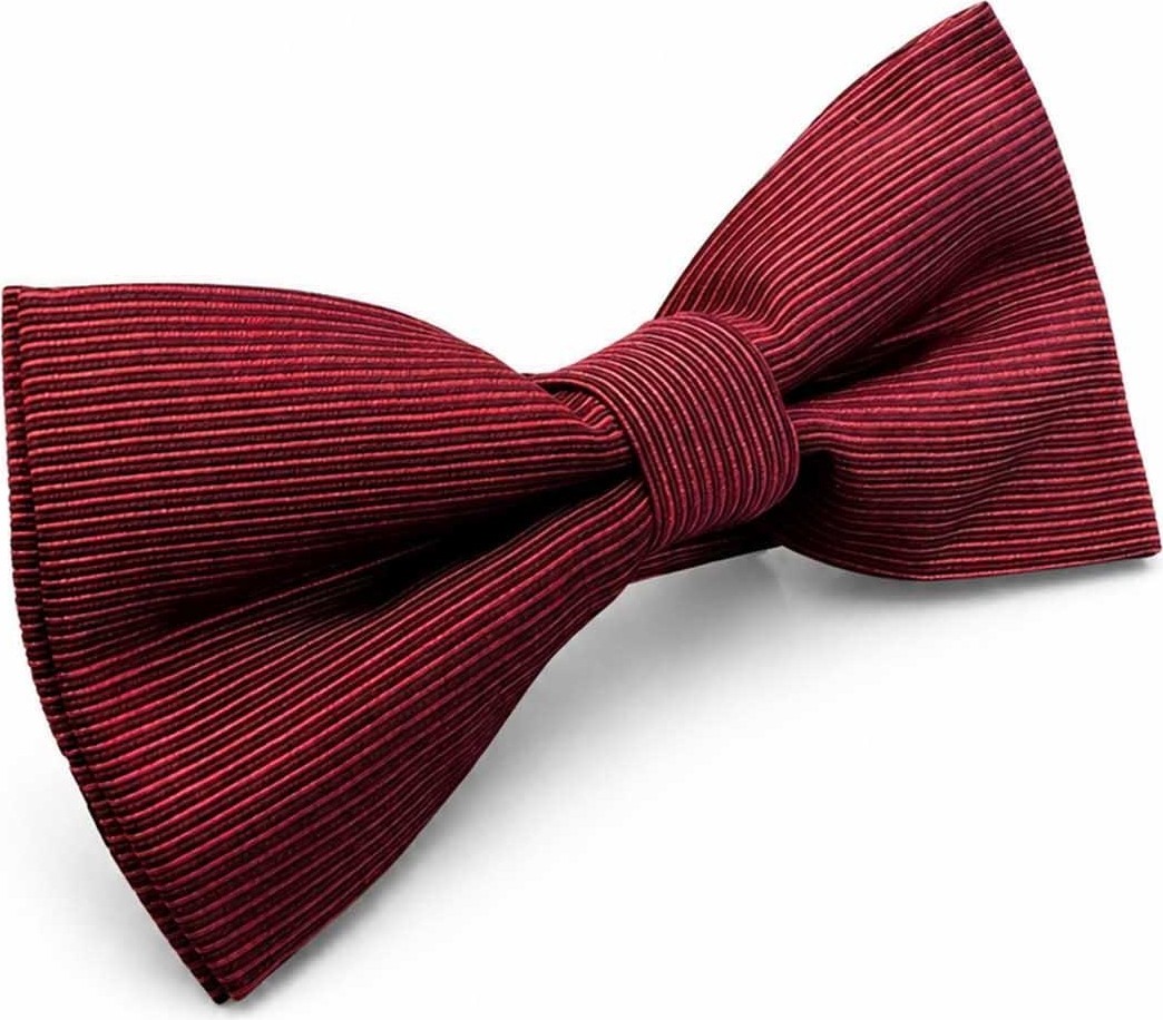 Kravatkolik Bordo Düz Ipek Papyon SB206 görsel 3