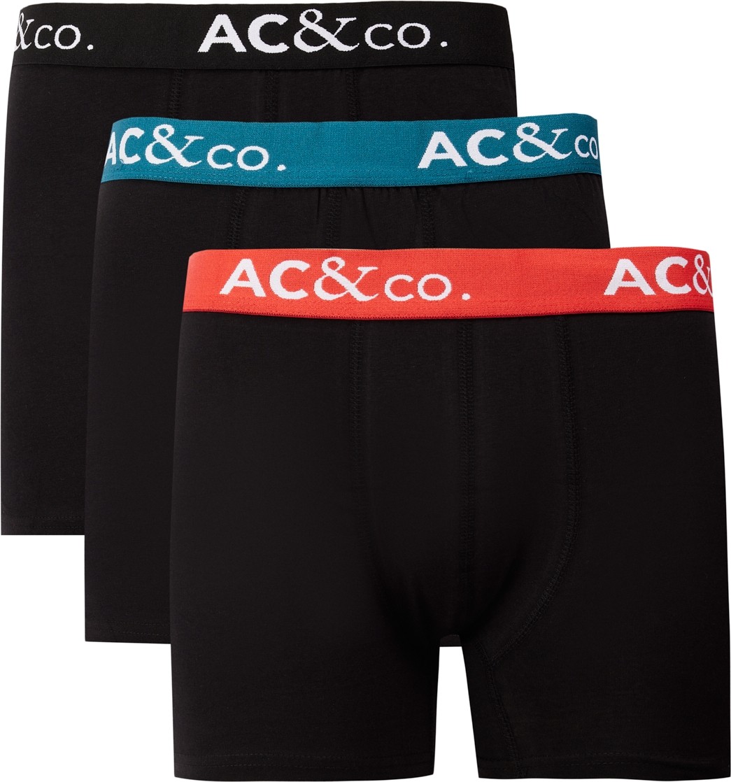 Altınyıldız Classics Erkek Premium Pamuklu Siyah Esnek 3'lü Boxer Paketi (Damat Bohçası) Çeyiz Seti