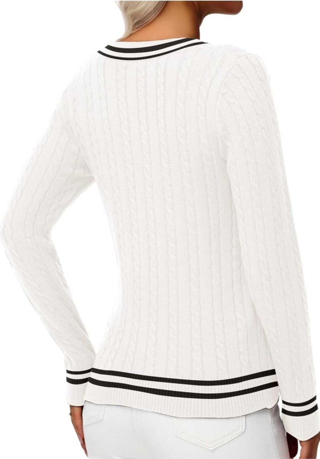 Youknitwear You Riviera V Yaka Kadın Kazak görsel 2